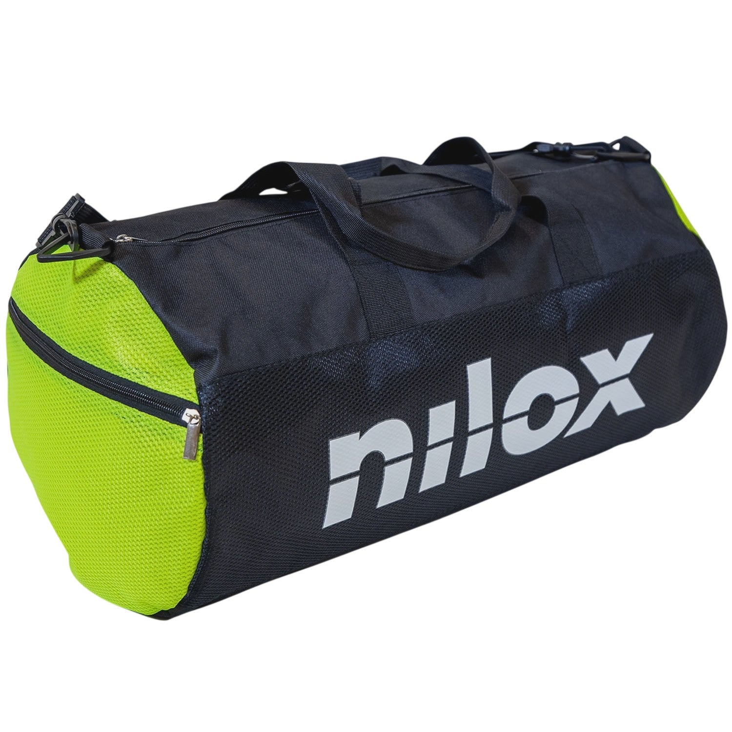 Duffel Bag 50x25 cm Black/Yellow, Durable Travel Gym Bag
