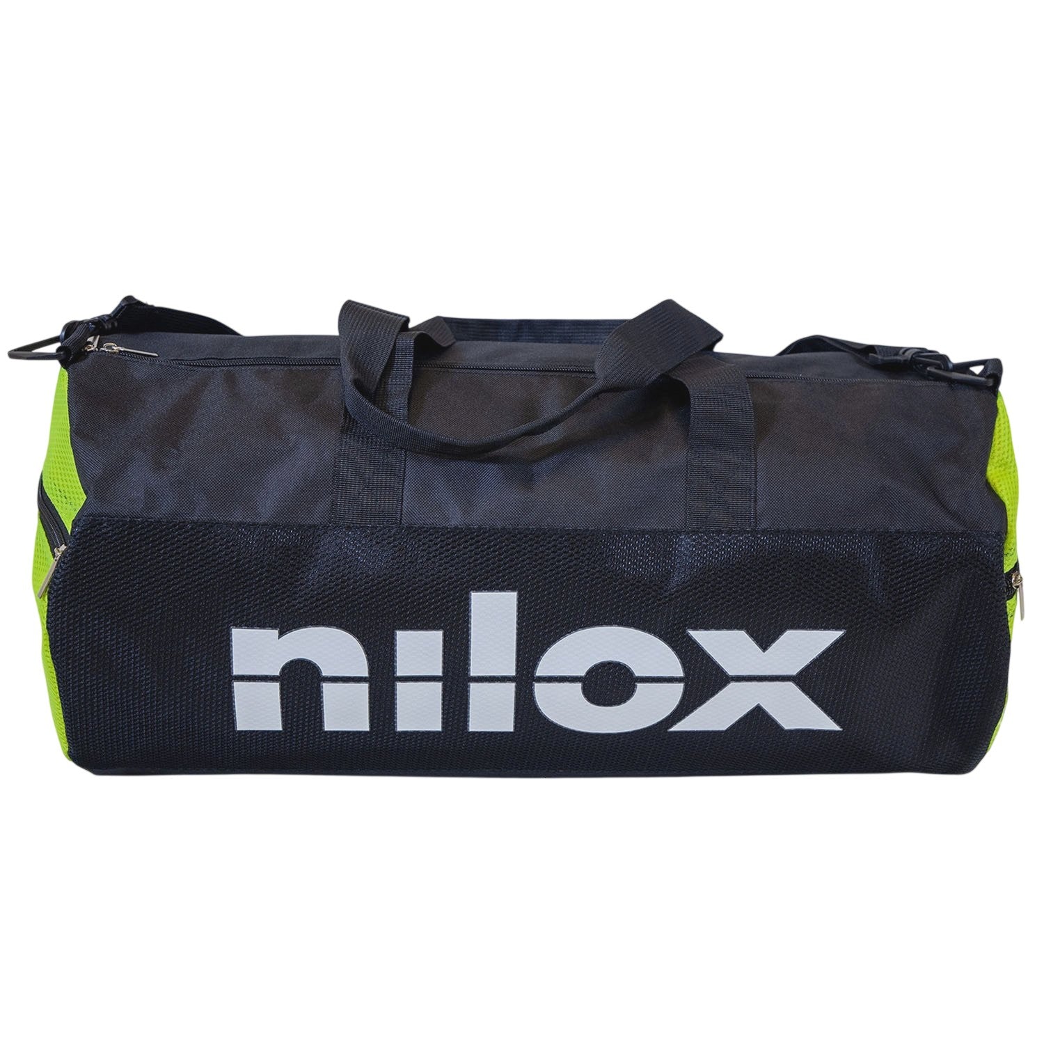 Duffel Bag 50x25 cm Black/Yellow, Durable Travel Gym Bag
