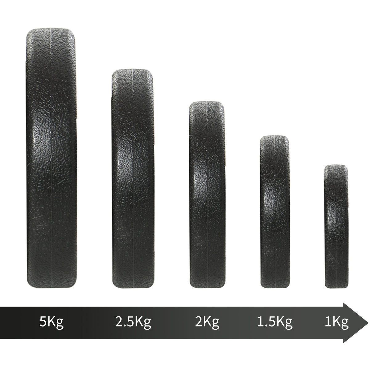 Dumbbell Set 30Kg Dumbbell Set With Weight Plates For Home Office Gym Steel Pu Black Strength Training