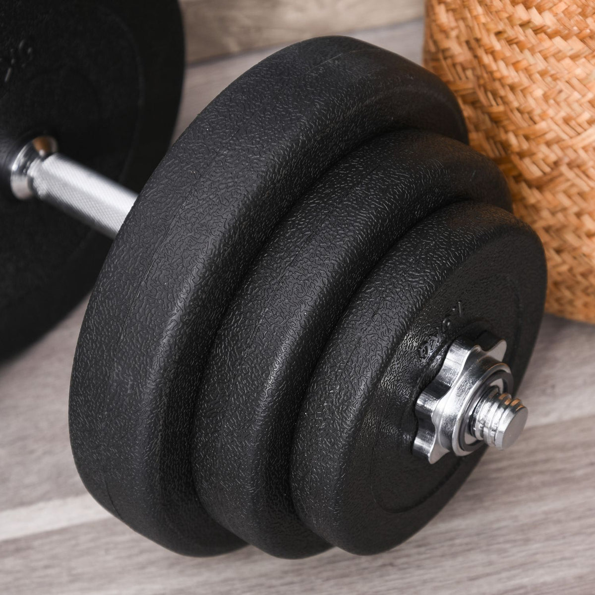 Dumbbell Set 40 Kg, Steel Dumbbell Set, Set Of 2 Dumbbells With 12 Weight Plates, Floor-Friendly, For Strength Training And Fitness, Black