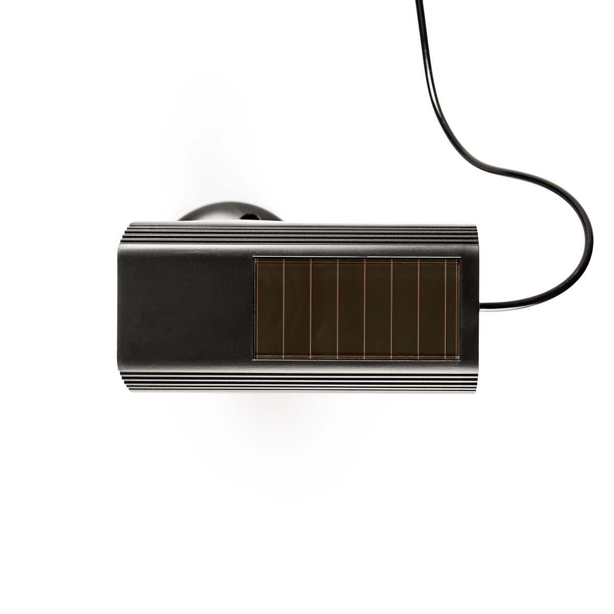 Dummy Security Camera | Bullet | IP44 | Battery Powered / Solar Powered | Outdoors | Including wall bracket | Black