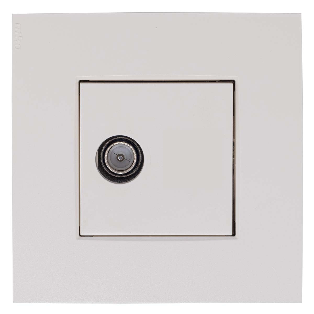 EDB02 CN Coax TV socket, incl. central plate and cover 9010 Niko, Telenet /VOO