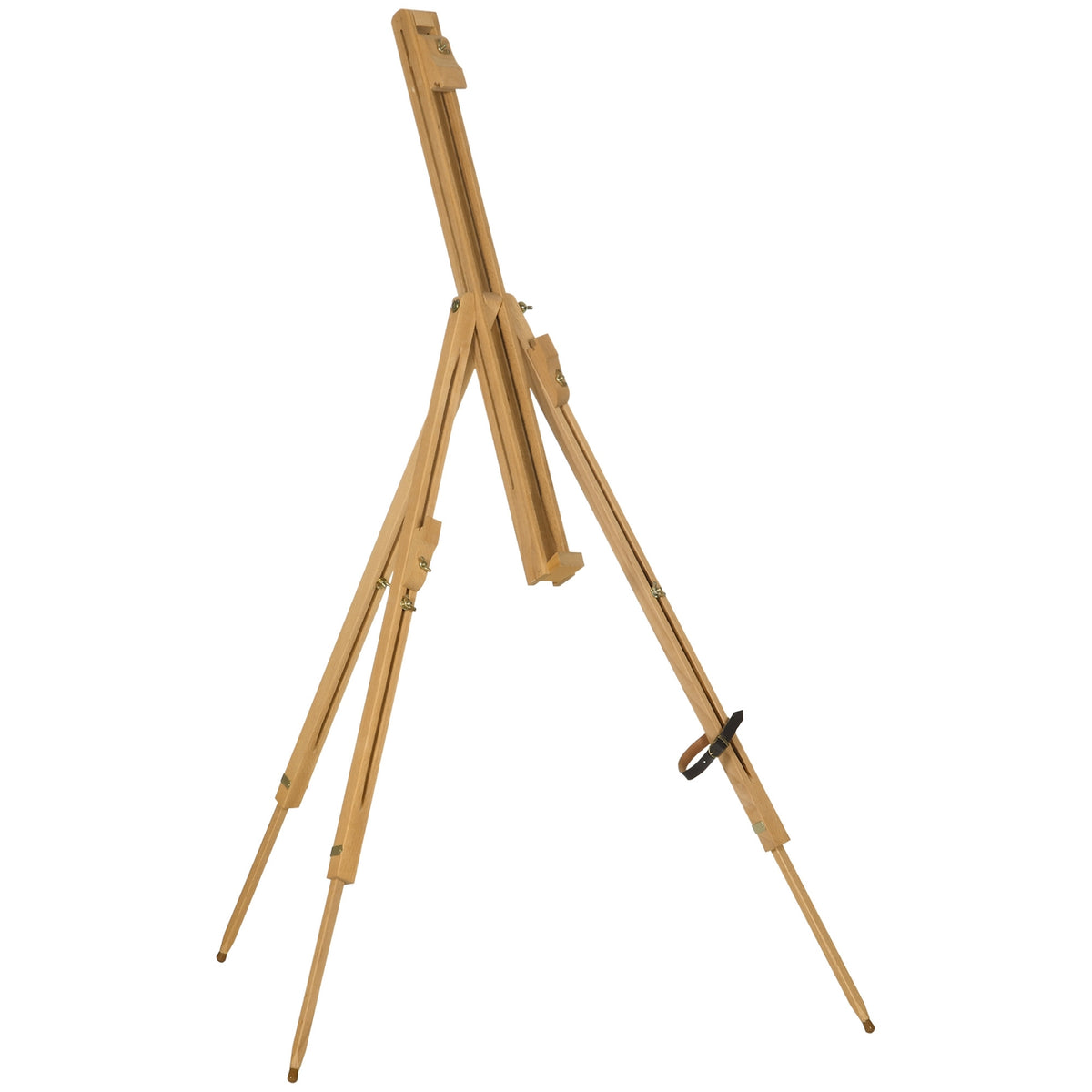 Easel Folding Field Easel, Tripod Easel, Height Adjustable, Portable Studio Easel Made Of Beech Wood For Canvases Up To 107 Cm High