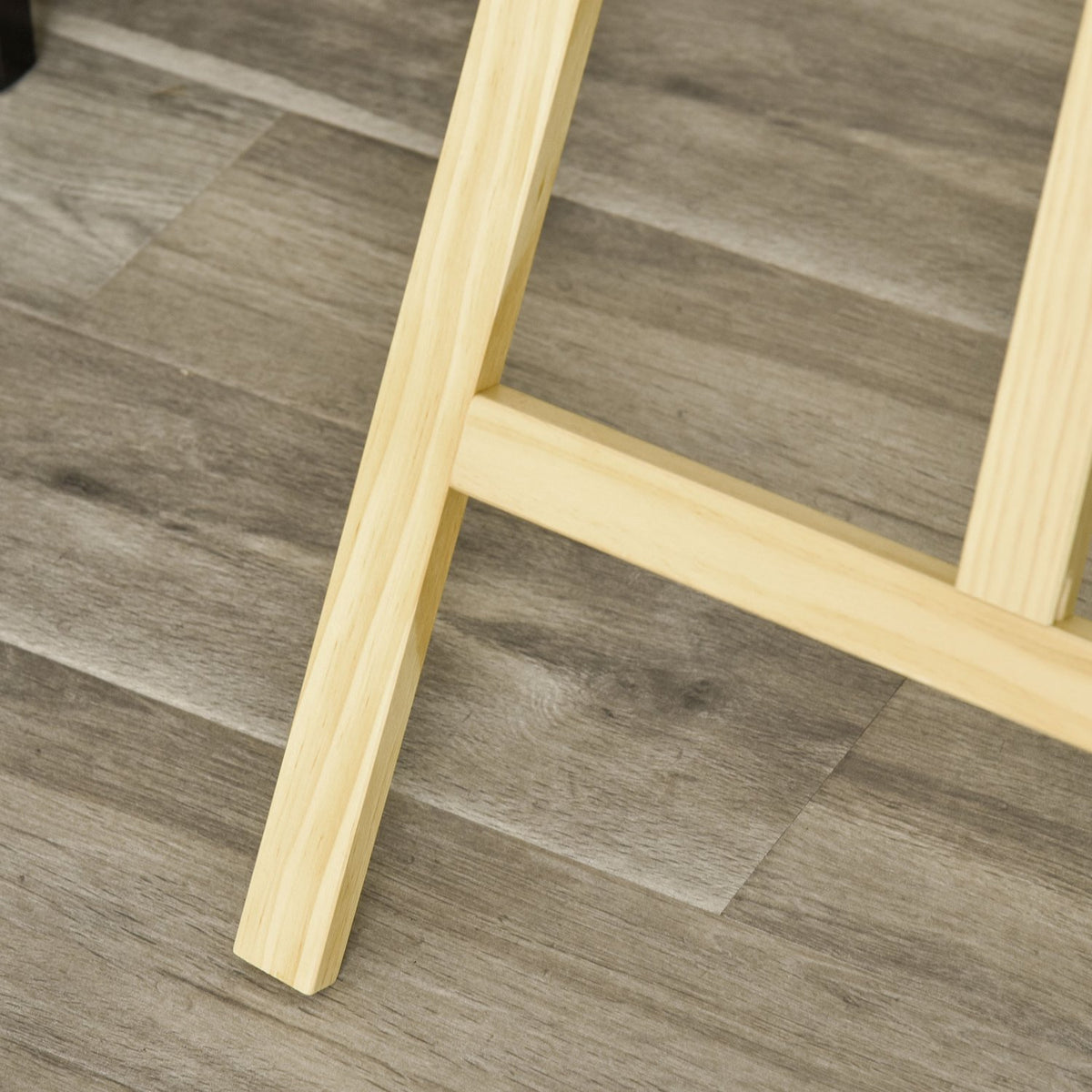 Easel Studio Easel Made Of Pine Wood, 90° Adjustable, Natural, 51.5X71.5X134.5Cm