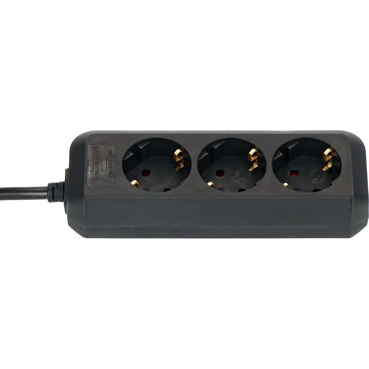 Eco-Line 3-way power strip (distributor box and 1.50 m cable) TYPE F