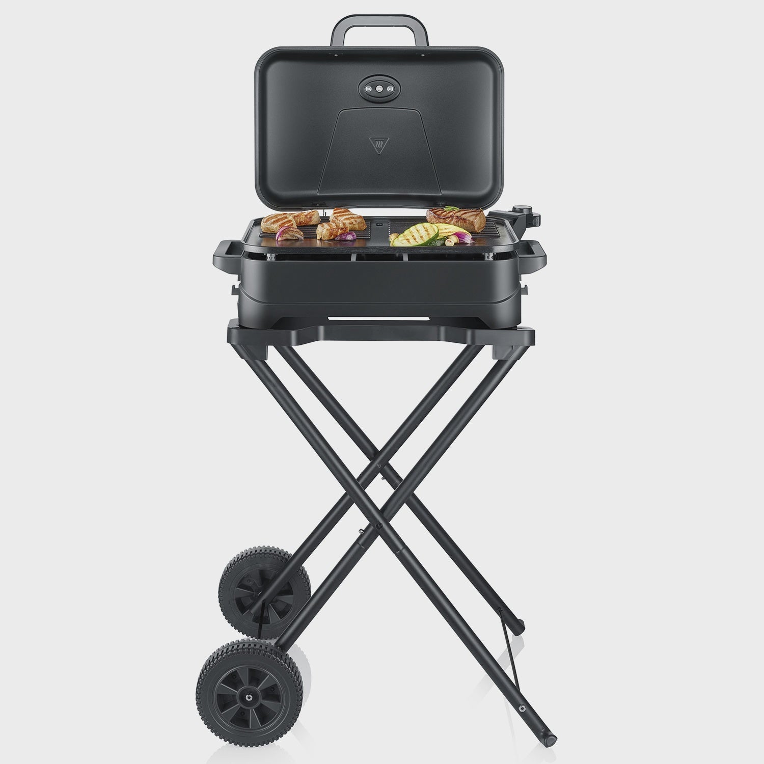 Electric BBQ Grill with Stand, Ceramic Plate, 2300W
