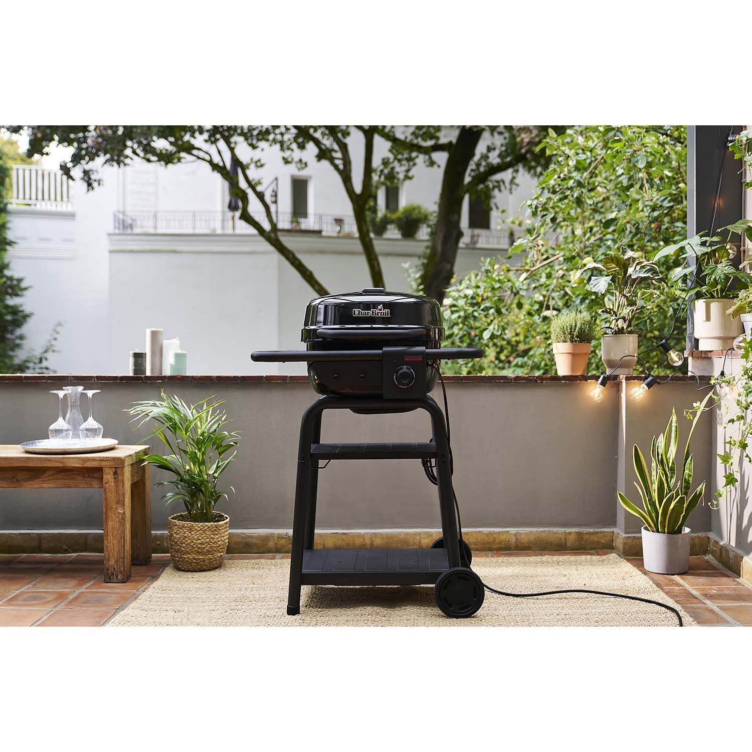Electric & Charcoal Grill with TRU-Infrared, 370C, Hybrid Power