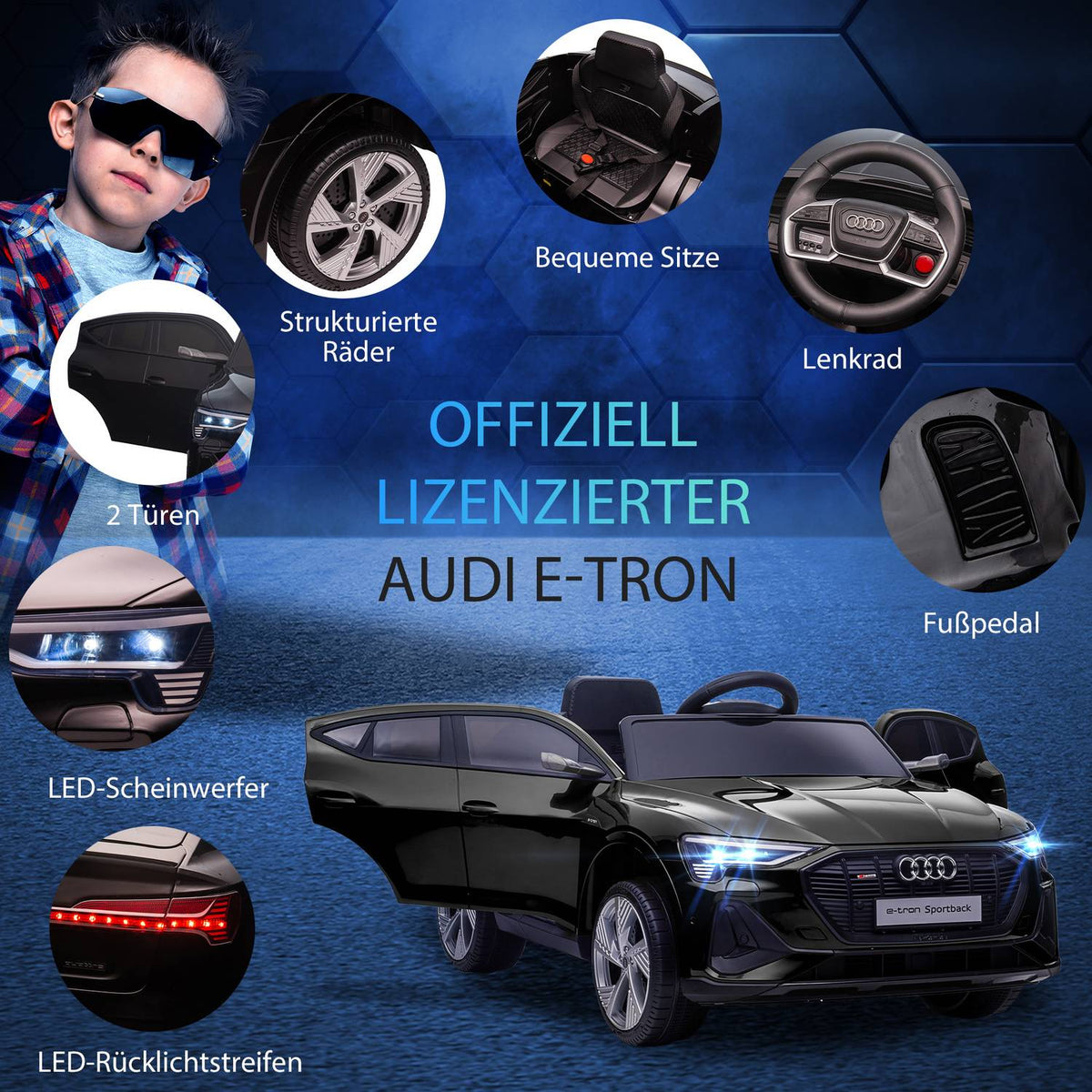 Electric Children'S Car Electric Vehicle Electric Car With Remote Control, Seat Belt, Music (Mp3/Usb/Tf), For Children 3-5 Years