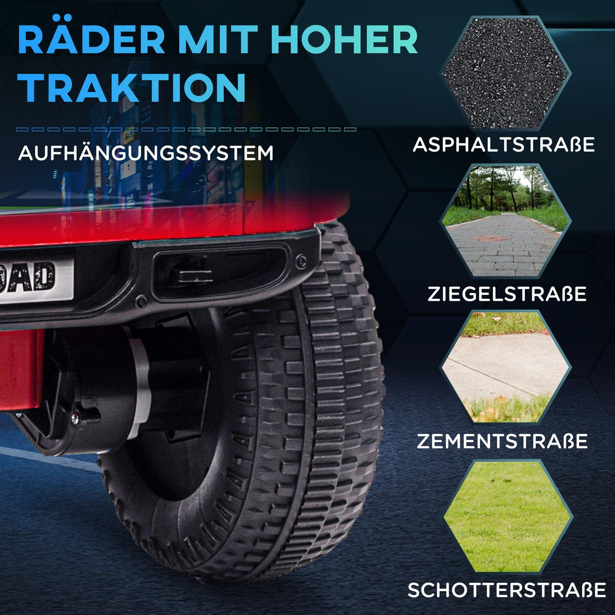 Electric Children'S Car, Off-Road Vehicle With Music Connection, With Storage Space, Headlights, Horn, 3 Km/H, Electric Children'S Vehicle For 3-5 Years