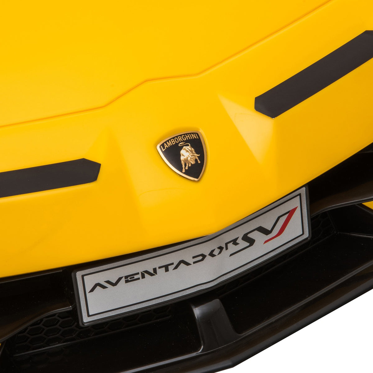 Electric Children'S Car With Remote Control Lamborghini Svj Licensed For 3-8 Years 2 X 550 Motors Mp3/Usb Light Music Yellow 123 X 66.5 X 45.5 Cm