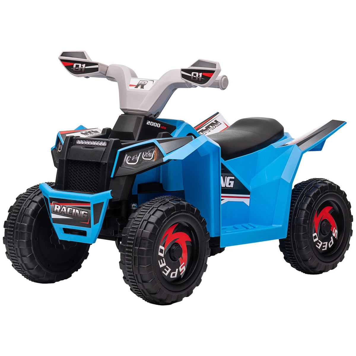 Electric Children'S Quad, Mini Electric Quad With Forward And Reverse Functions, 6 V Electric Vehicle For Children 1.5-3 Years, 2.5 Km/H, Blue