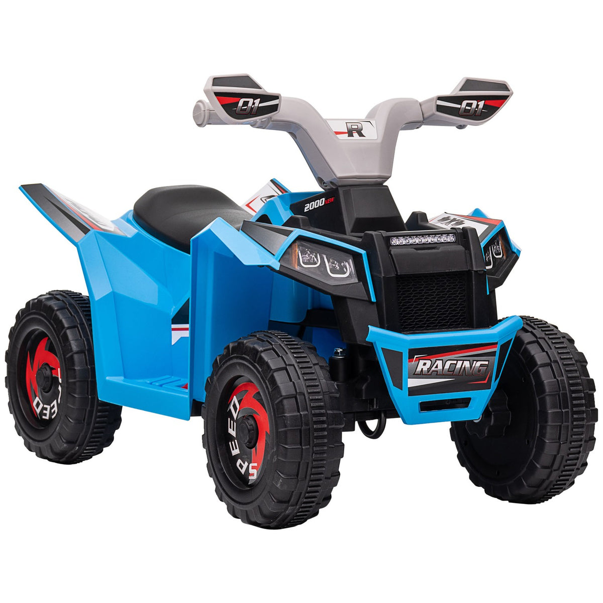 Electric Children'S Quad, Mini Electric Quad With Forward And Reverse Functions, 6 V Electric Vehicle For Children 1.5-3 Years, 2.5 Km/H, Blue