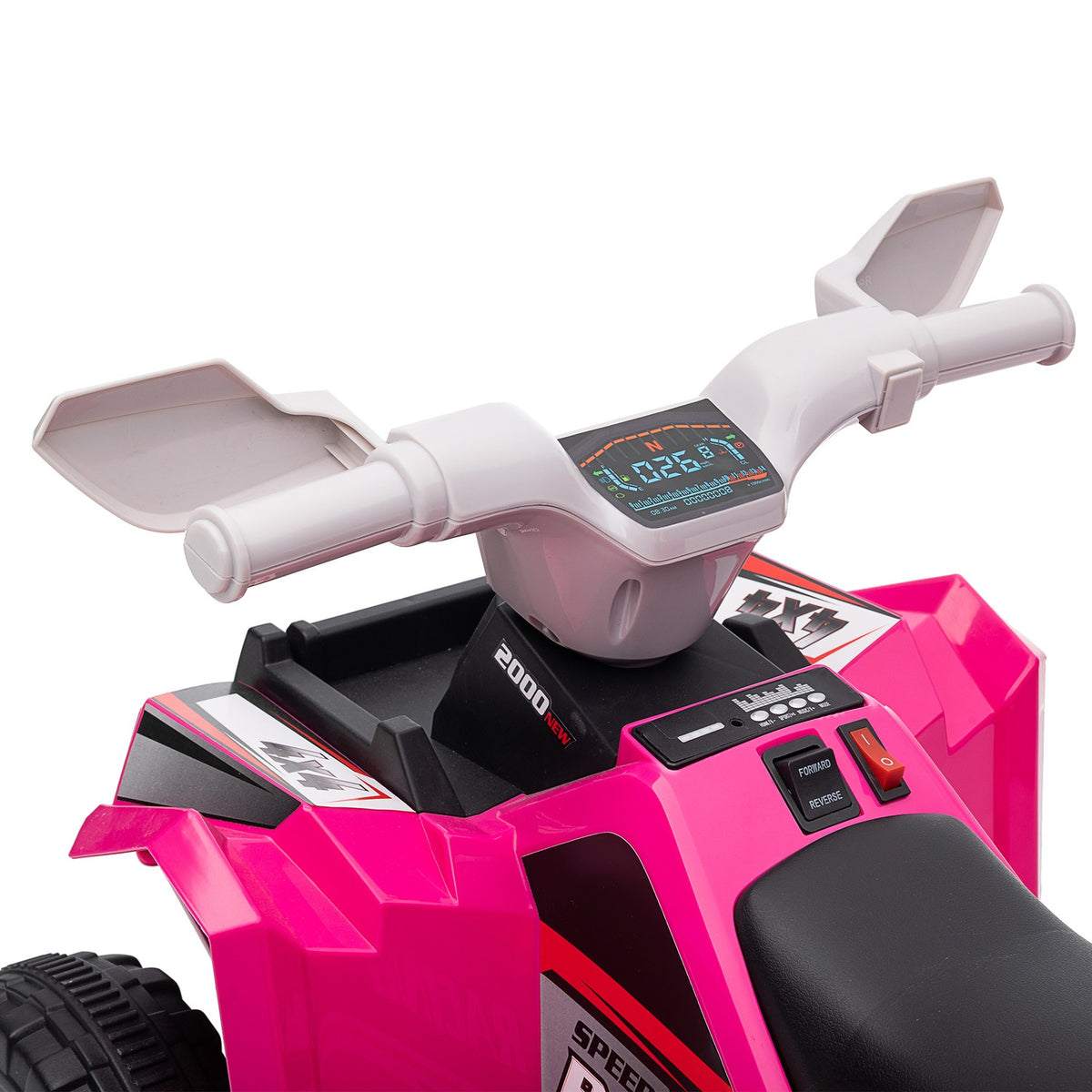Electric Children'S Quad, Mini Electric Quad With Forward And Reverse Functions, 6 V Electric Vehicle For Children 1.5-3 Years, 2.5 Km/H, Pink