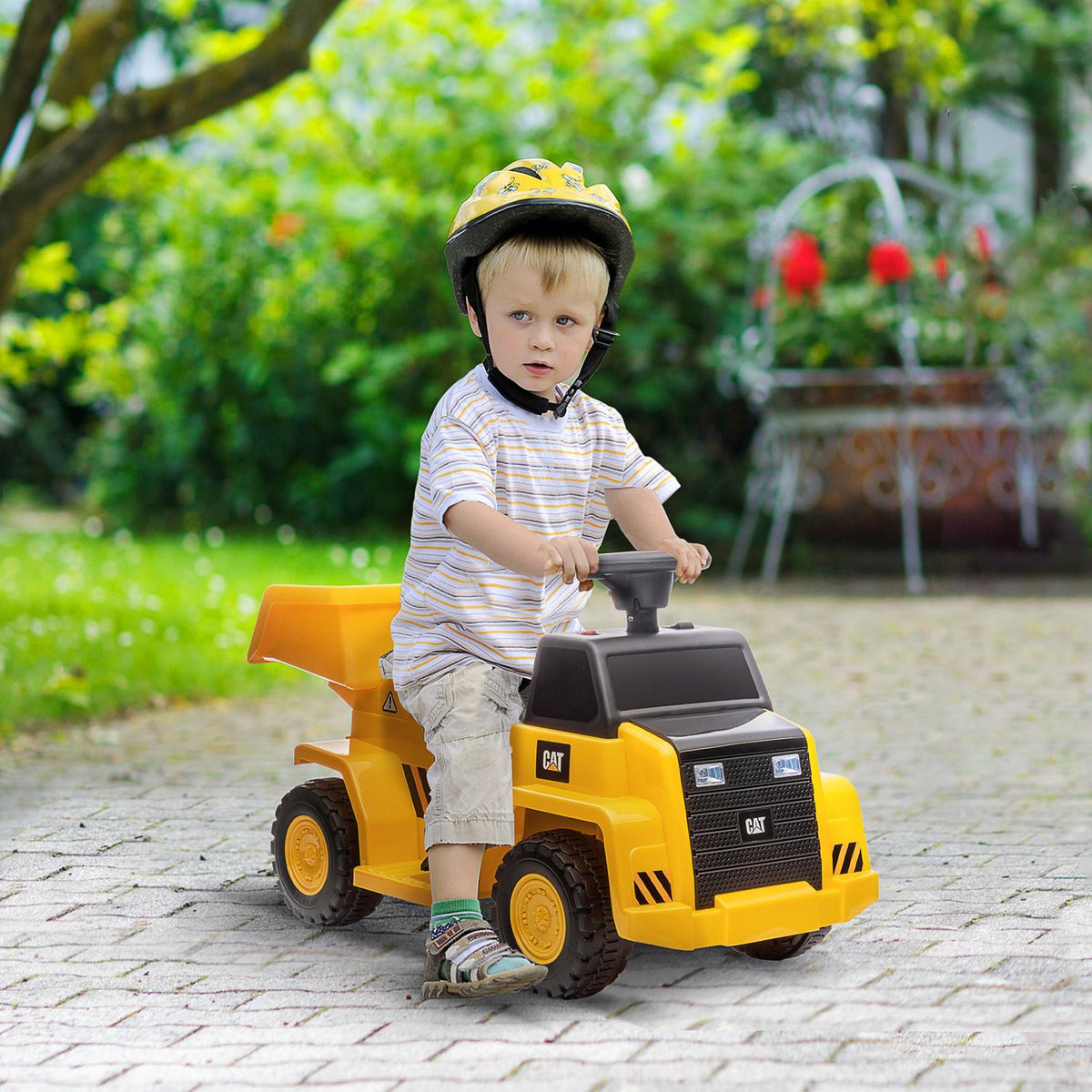 Electric Children'S Tractor, Toy Vehicle With Tilting Loading Area, Horn, Ride-On Tractor With Headlight, Max. 3 Km/H, For 1.5 To 3 Years