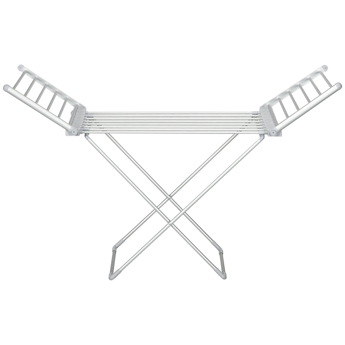 Electric Clothes Airer Heated Clothes Airer Foldable Clothes Dryer Adjustable Temperature Aluminum 144 x 53 x 91 cm
