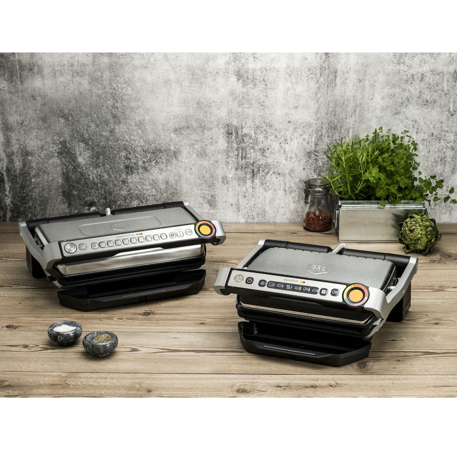 Electric Grill with Sensor, 9 Programs, Non-Stick Plates