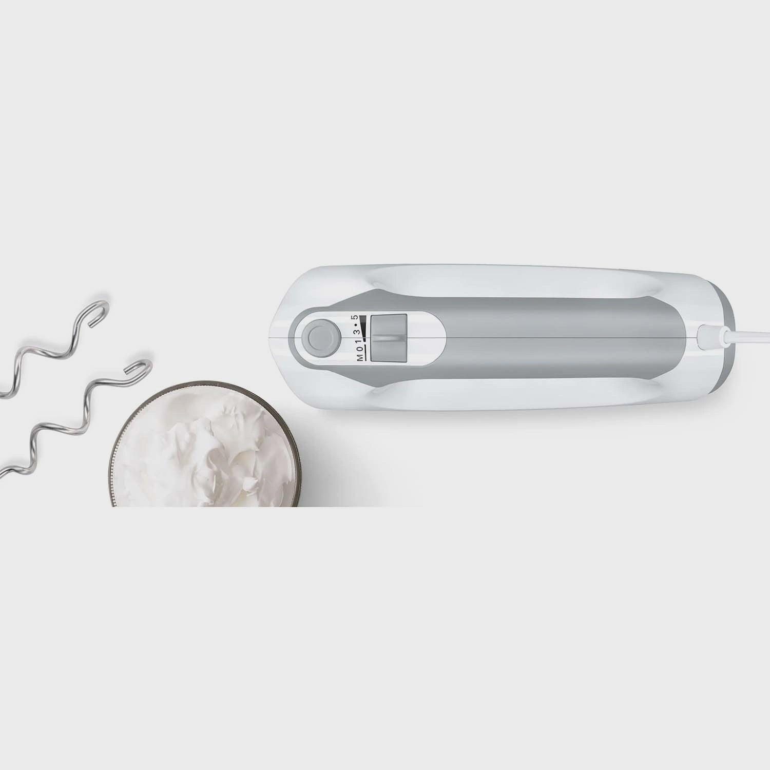 Electric Hand Mixer, 450W, 5 Speeds, Stainless Attachments