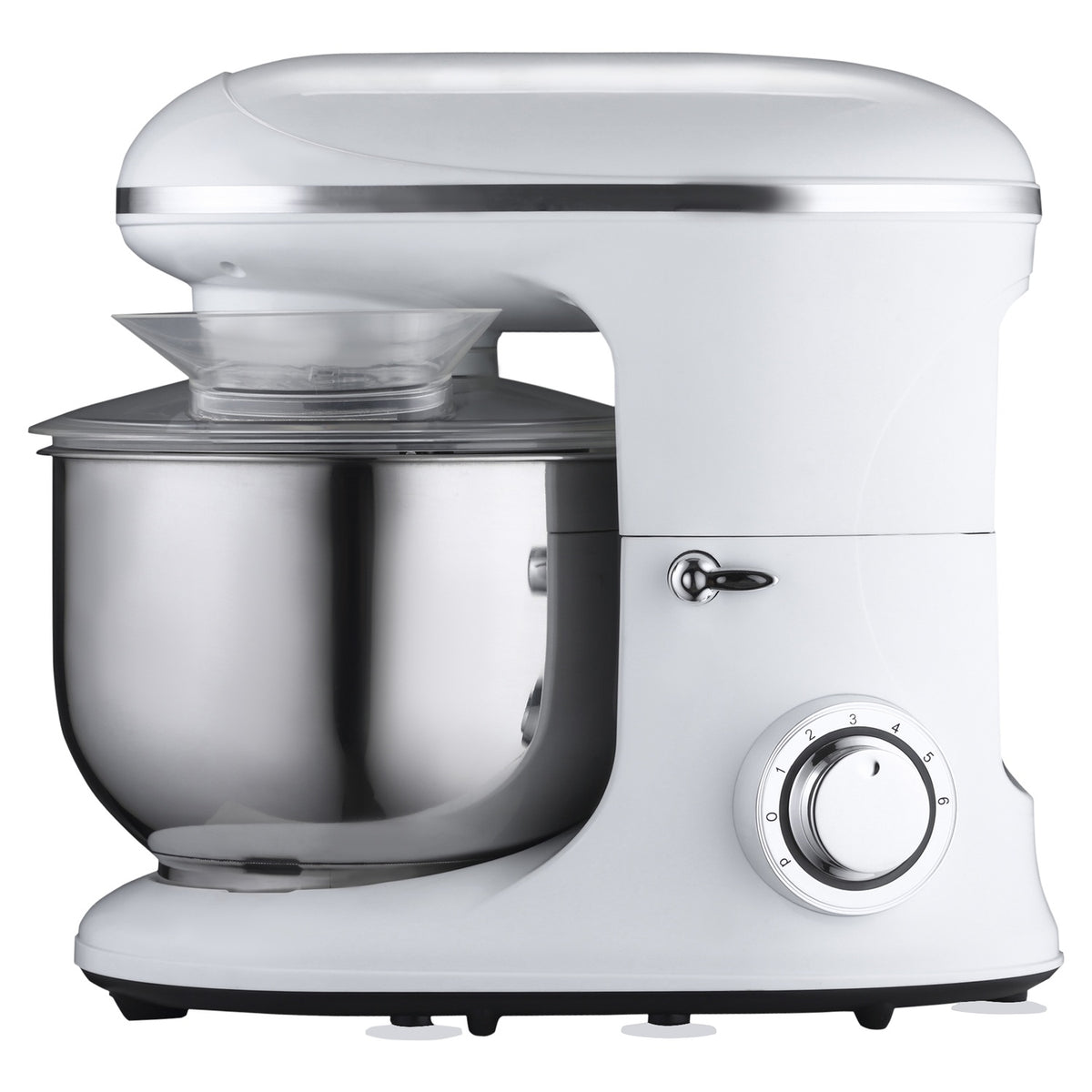 Electric Hand Mixer Set 2-In-1 Hand Mixer With Table Stand, 5.5L Mixing Bowl, 1200W, 6 Speeds, 304 Steel