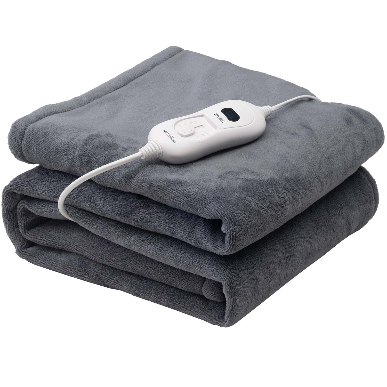 Electric Heated Blanket, 160x120cm, Dark Grey