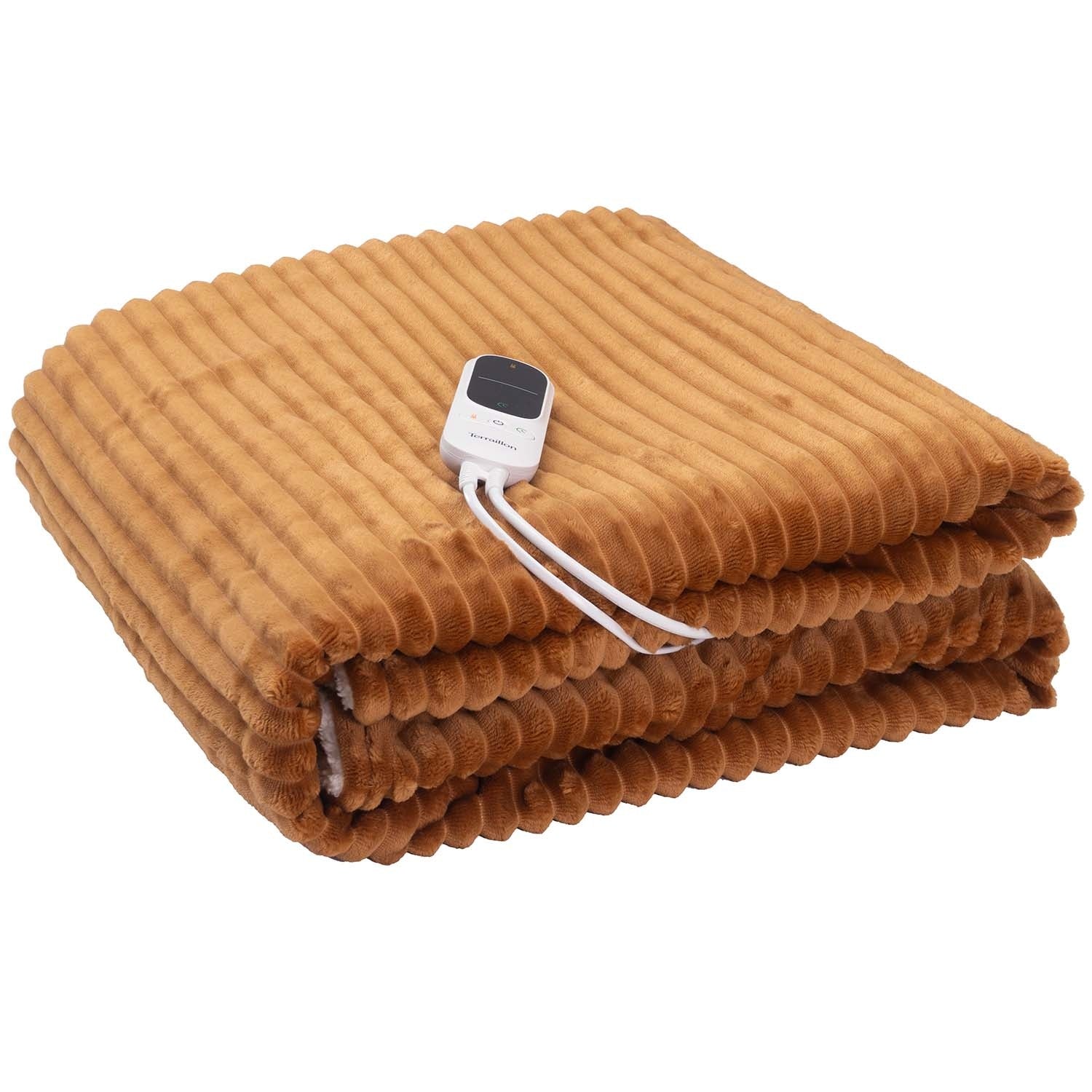 Electric Heated Blanket, 180x130cm, 140W, Caramel