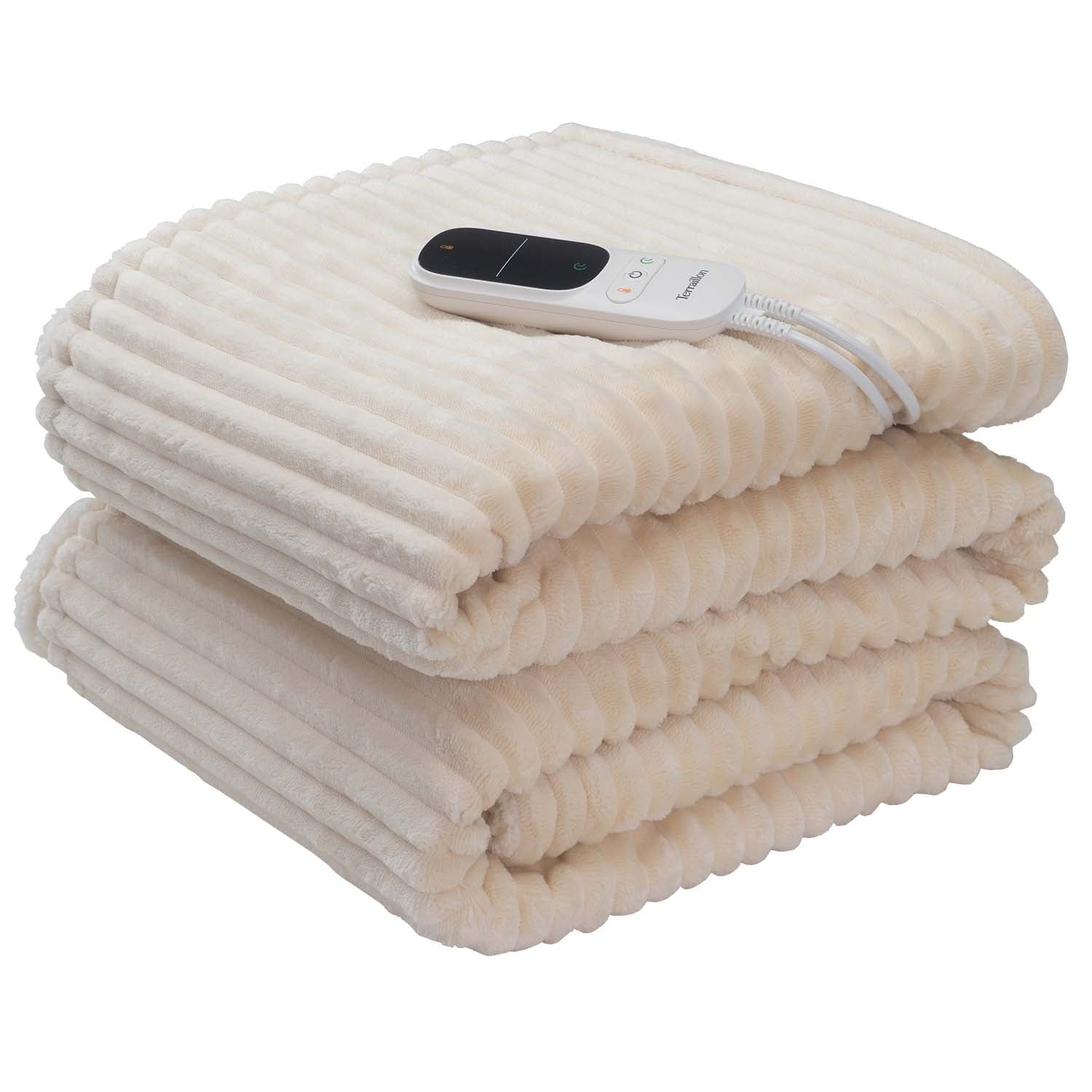 Electric Heated Blanket, 180x130cm, 140W, Cream
