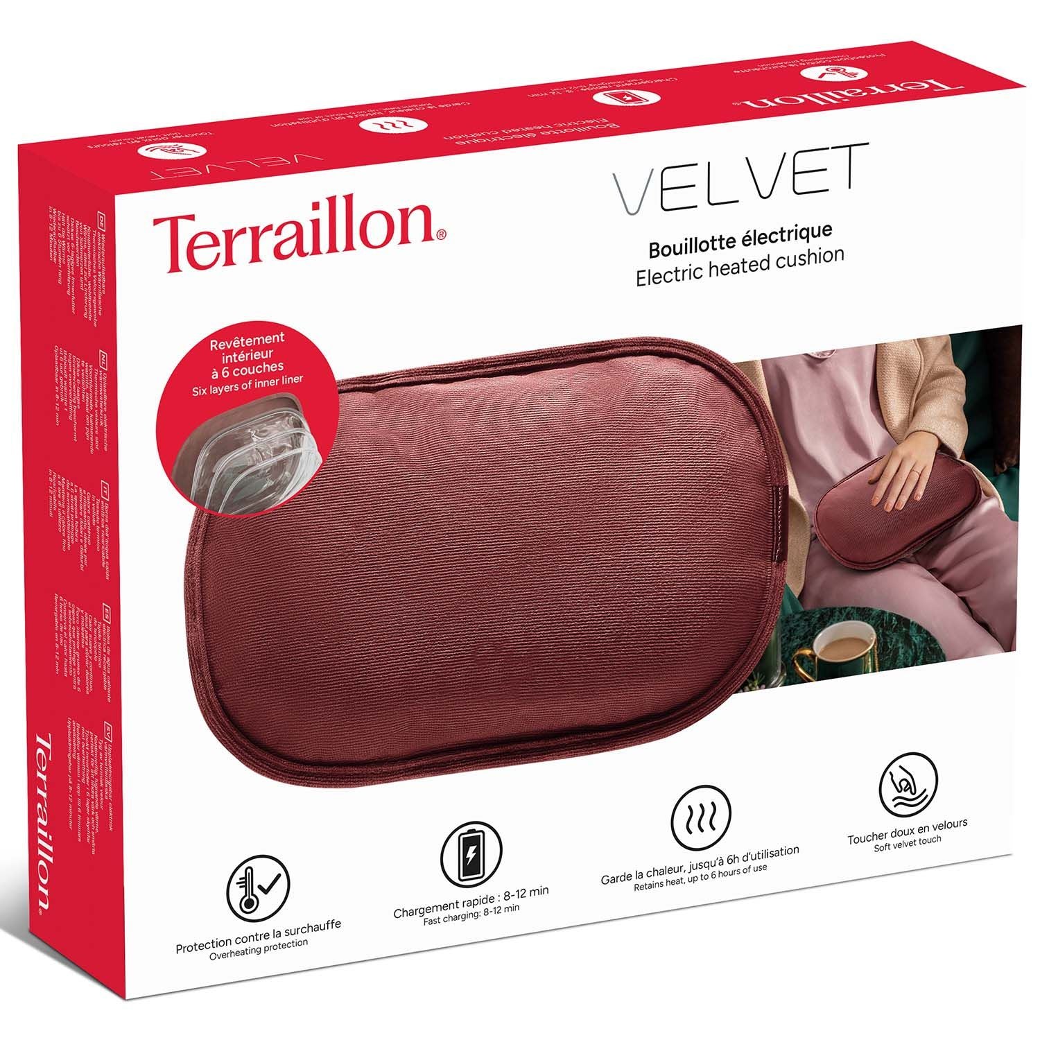 Electric Heating Pad, Velvet, 5x27x18 cm