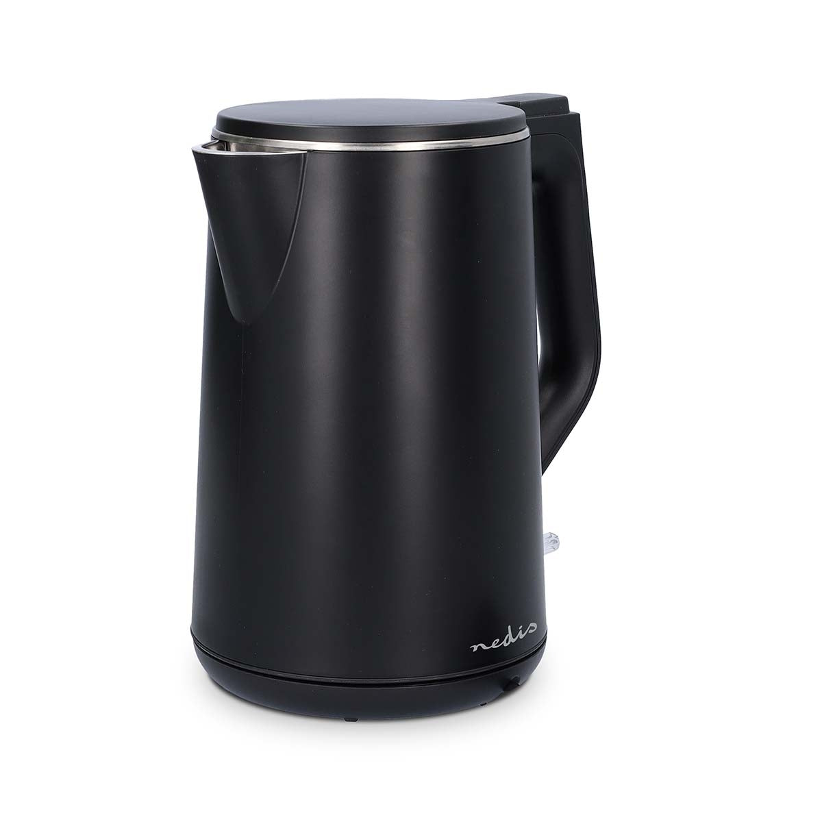 Electric Kettle | 1.5 l | Plastic | Black | Rotatable 360 degrees | Concealed heating element | Strix® controller | Boil-dry protection