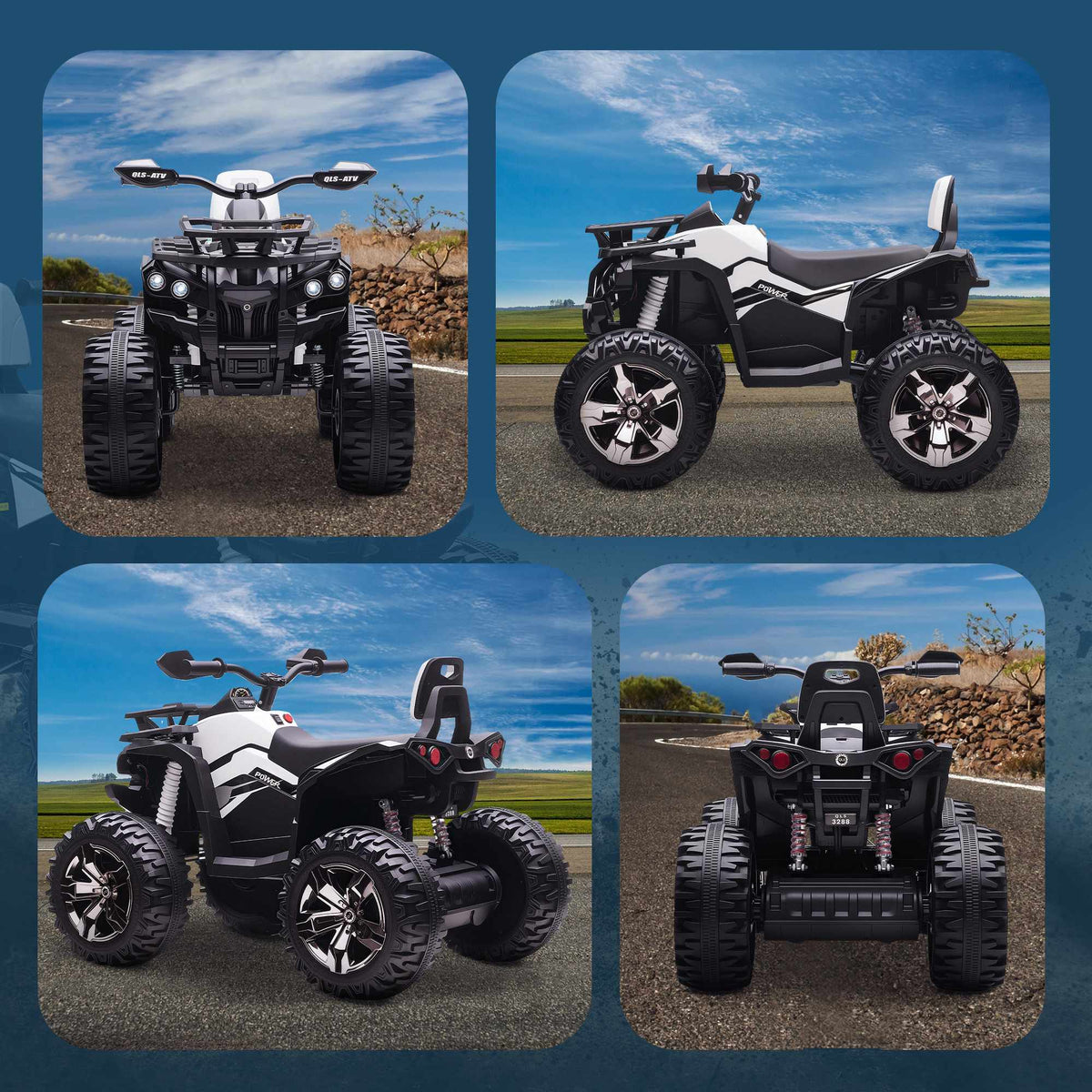 Electric Kids Quad, 12V Battery, 3-8 km/h Speed