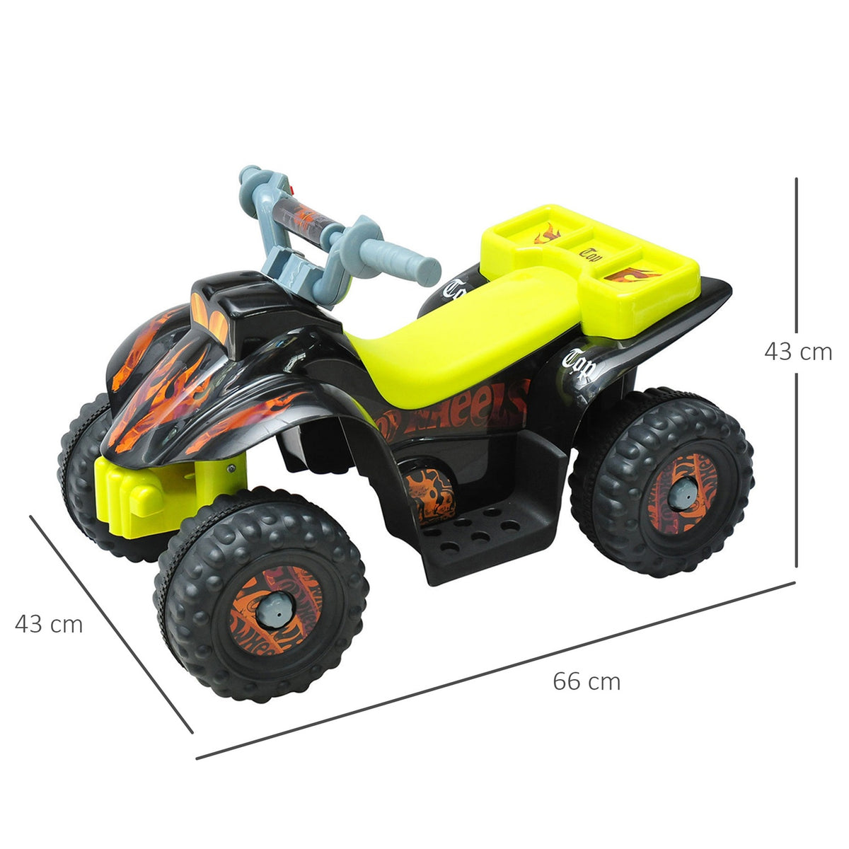 Electric Quad For Children Mini Atv Children'S Car, Electric Vehicle For 18-36 Months Old Children, Yellow