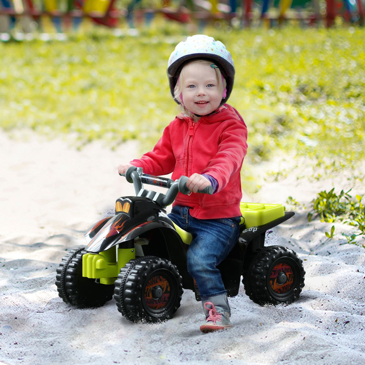 Electric Quad For Children Mini Atv Children'S Car, Electric Vehicle For 18-36 Months Old Children, Yellow