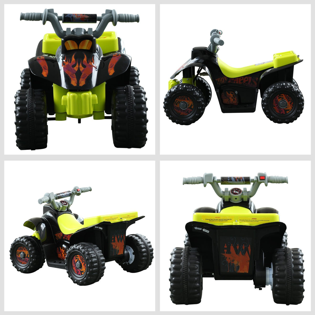 Electric Quad For Children Mini Atv Children'S Car, Electric Vehicle For 18-36 Months Old Children, Yellow