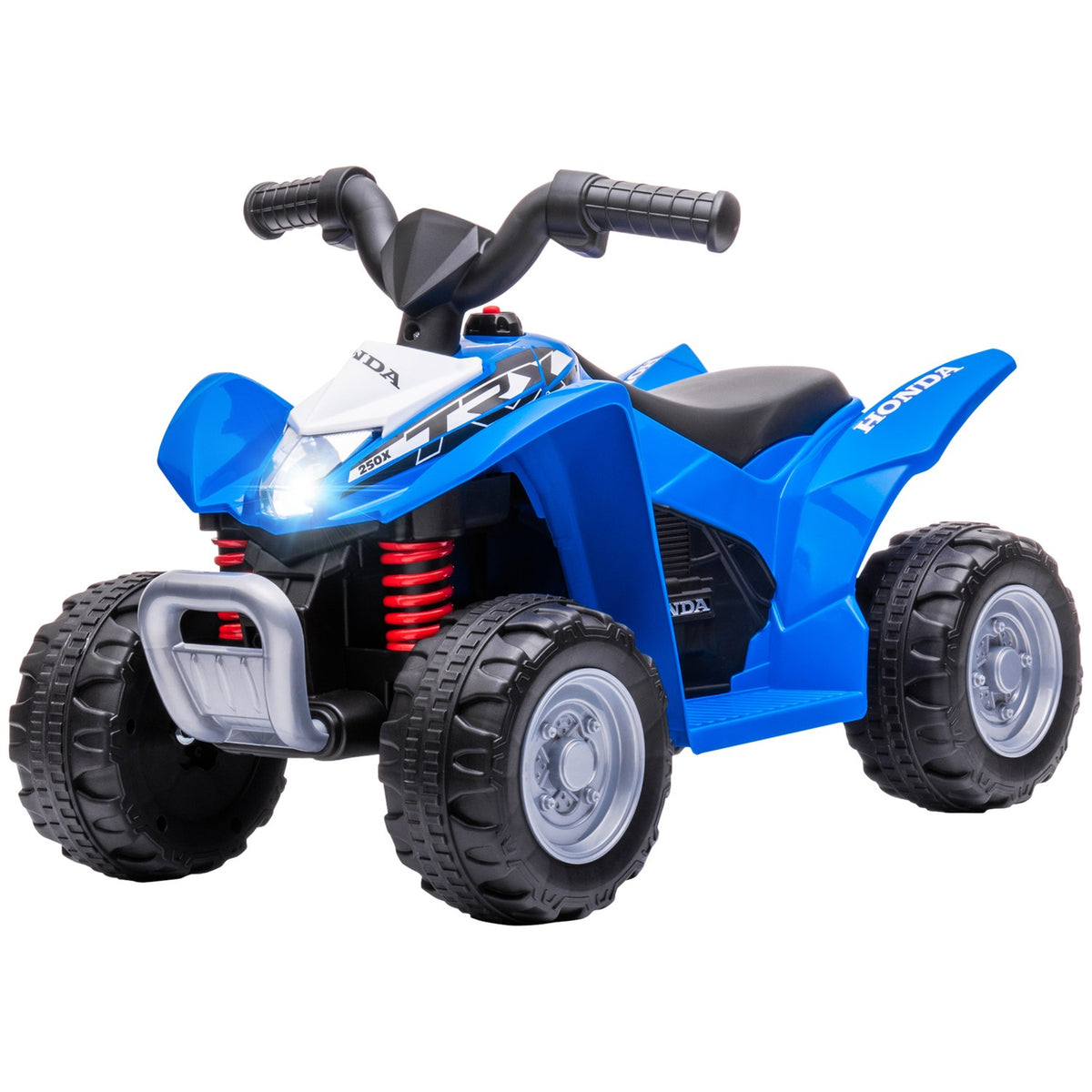 Electric Quad Miniquad Children's Electric ATV Children's Quad with LED and Horn Children's Motorcycle Children's Vehicle Electric Car for Children from 18 Months Metal Blue 65.5 x 38.5 x 43.5 cm