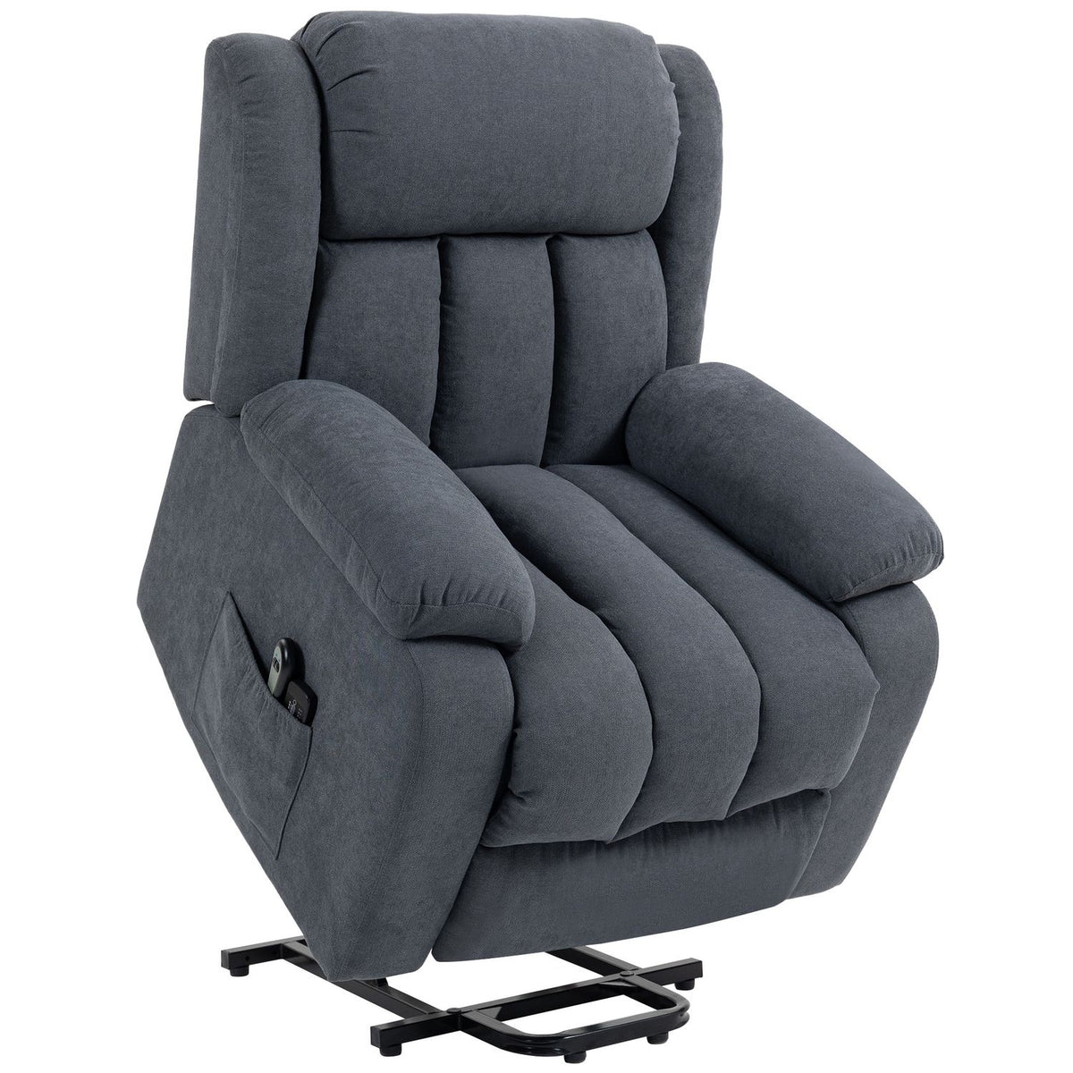 Electric Recliner Chair with Lift, Massage, Dark Grey