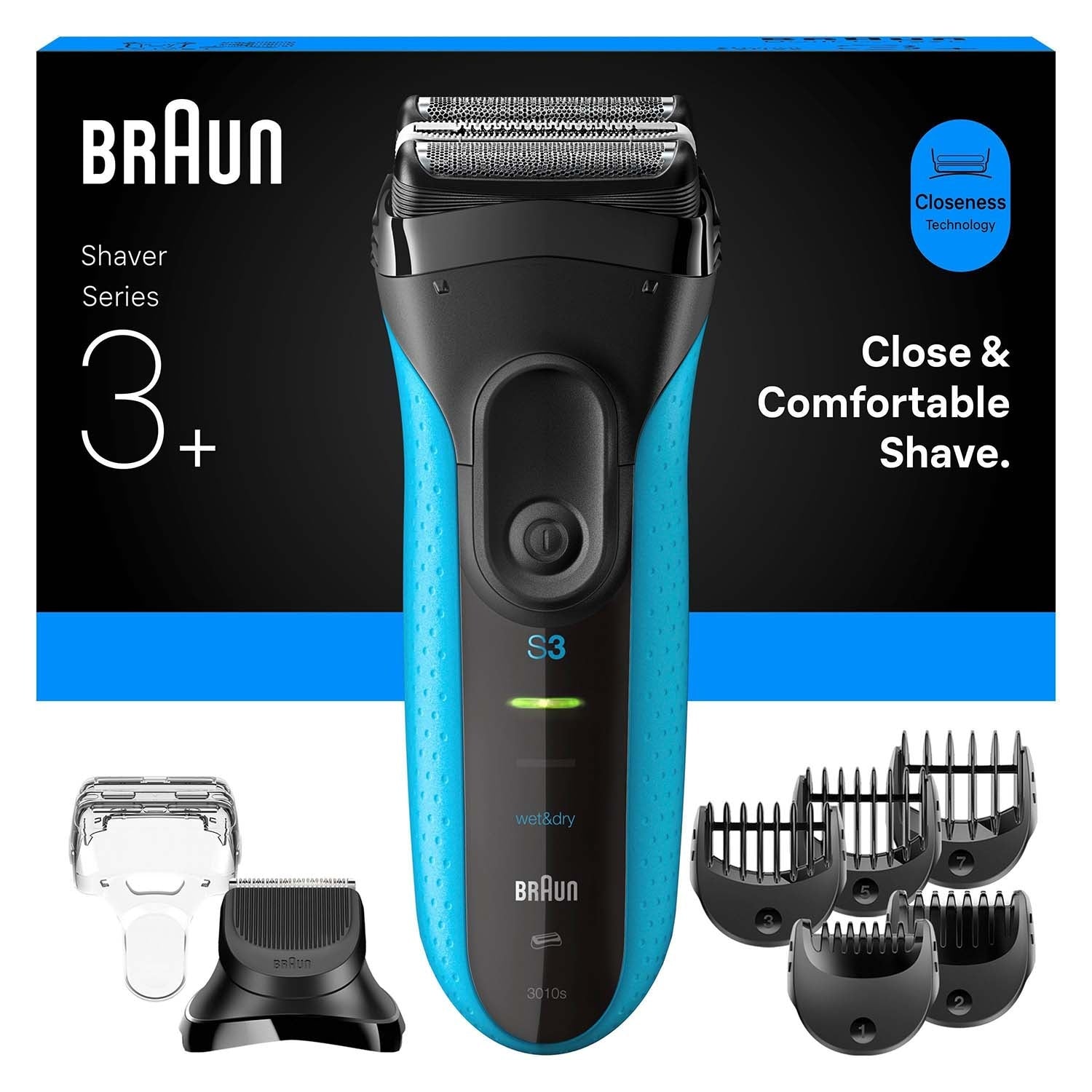Electric Shaver Series 3 with Trimmer Attachment