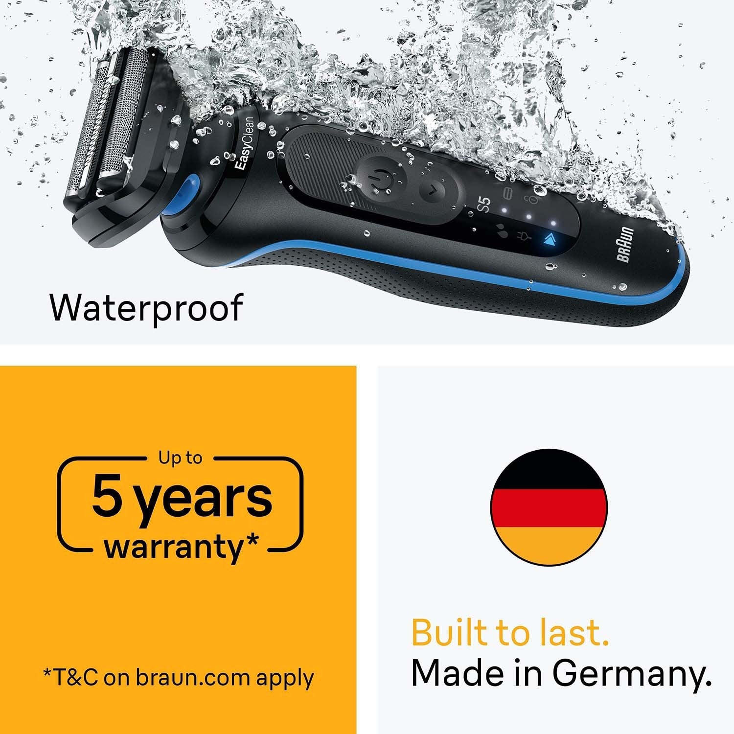 Electric Shaver Series 5, Wet & Dry, Rechargeable