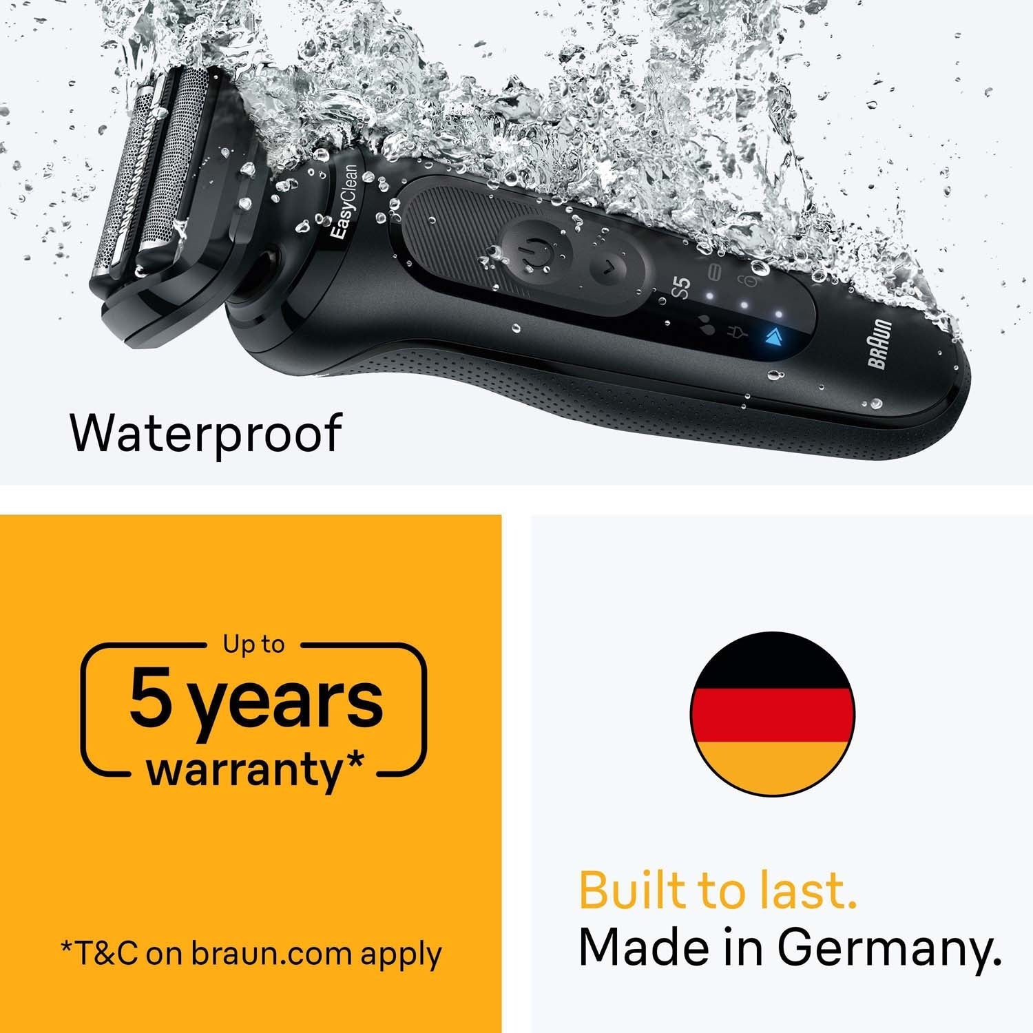 Electric Shaver Series 5, Wet & Dry, Rechargeable