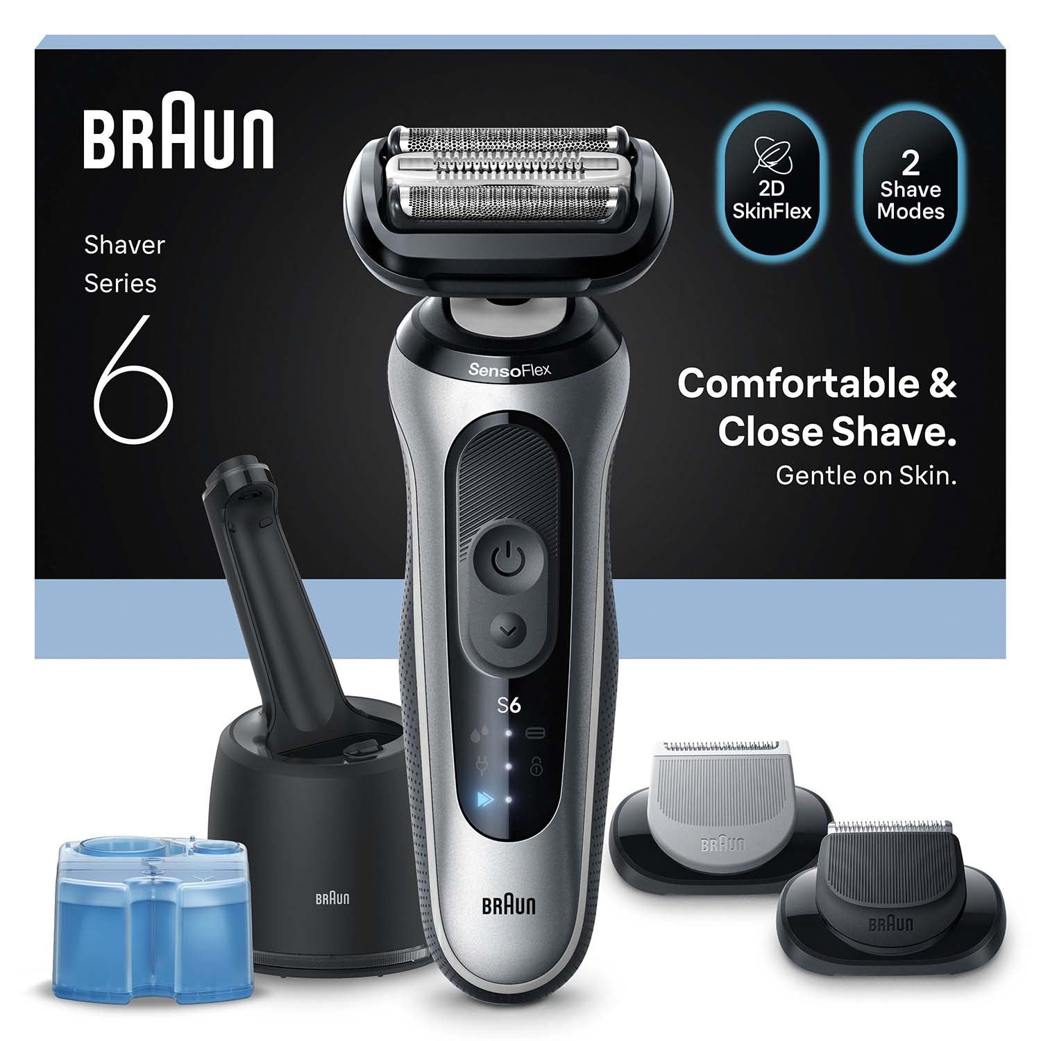 Electric Shaver Series 6, Wet & Dry, Rechargeable