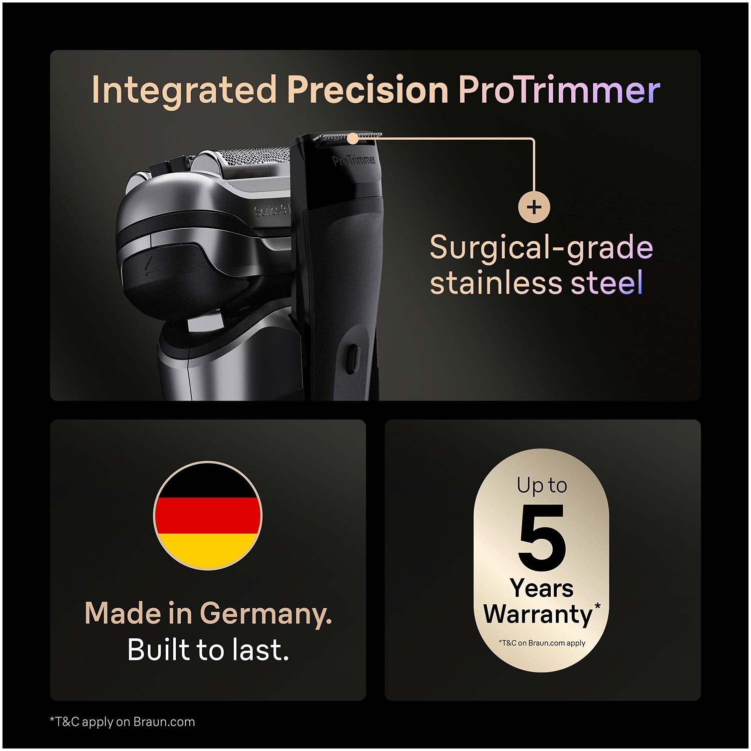Electric Shaver Series 9 PRO+, Wet & Dry Use