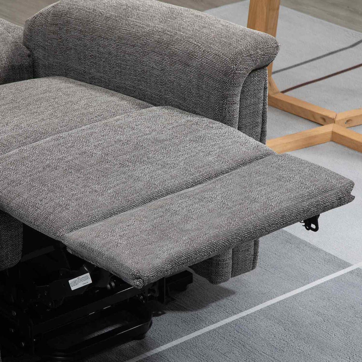 Electric Stand-Up Chair, Tv Chair, Relaxation Chair With Reclining Function, Senior Chair With Remote Control, Load Capacity Up To 170 Kg, Gray, 89X96X108 Cm