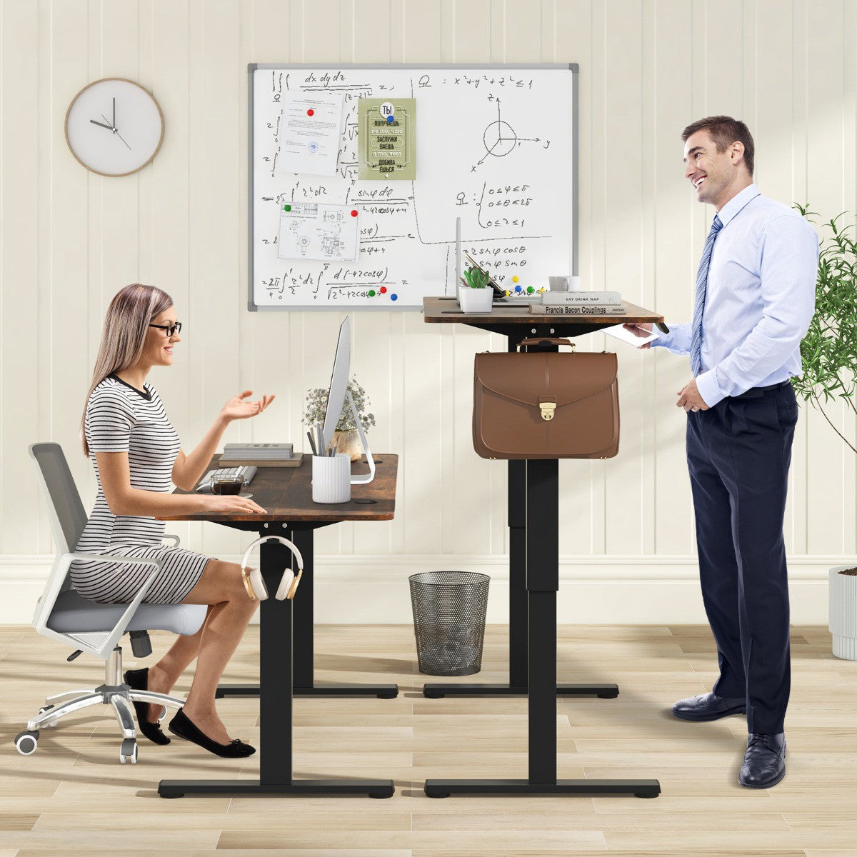 Electric Standing Desk 140 x 60 cm, Memory Presets