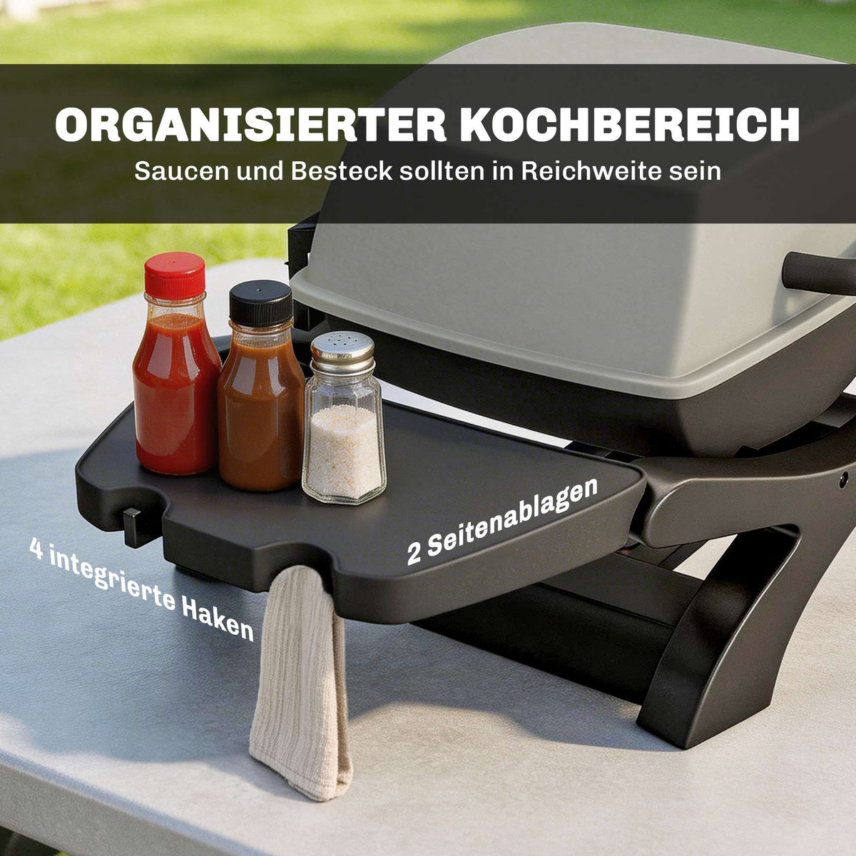 Electric Table Grill 2300W, Non-Stick, Portable, 23x71 cm