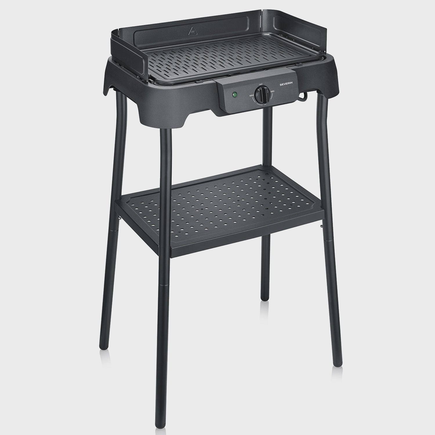 Electric Table Grill with Stand & Grill Plate, 2000W