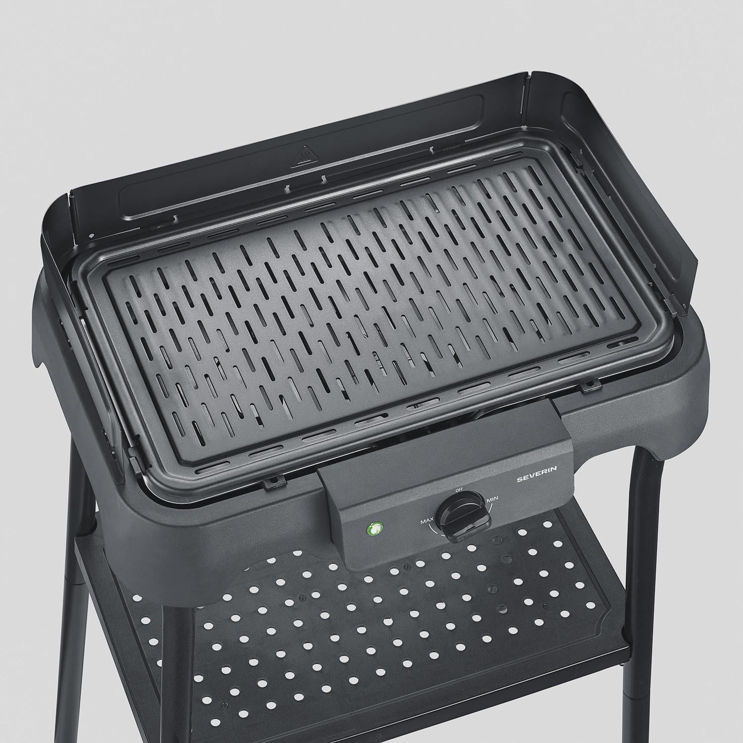 Electric Table Grill with Stand & Grill Plate, 2000W