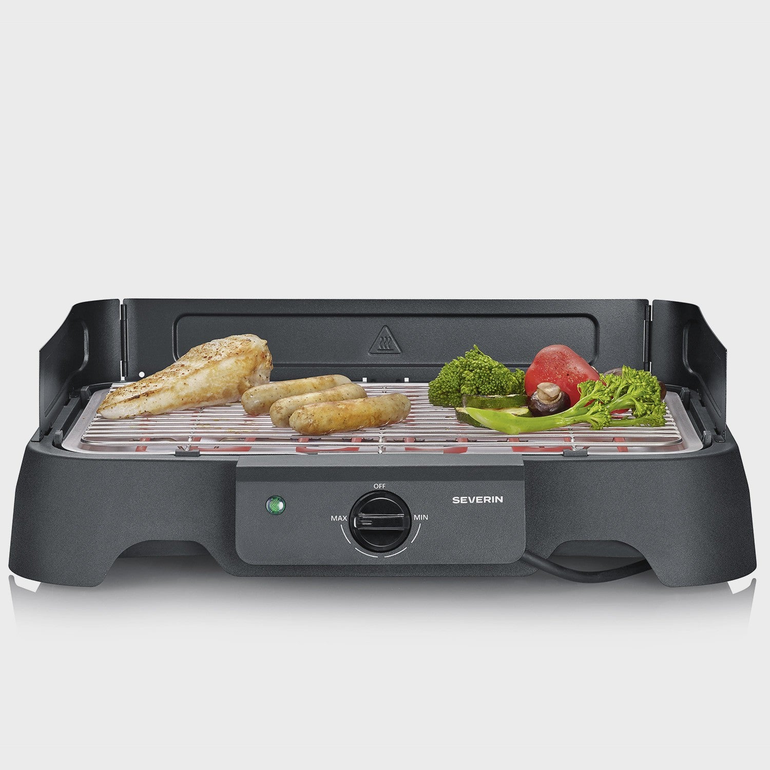 Electric Tabletop BBQ Grill with Stainless Steel Grate