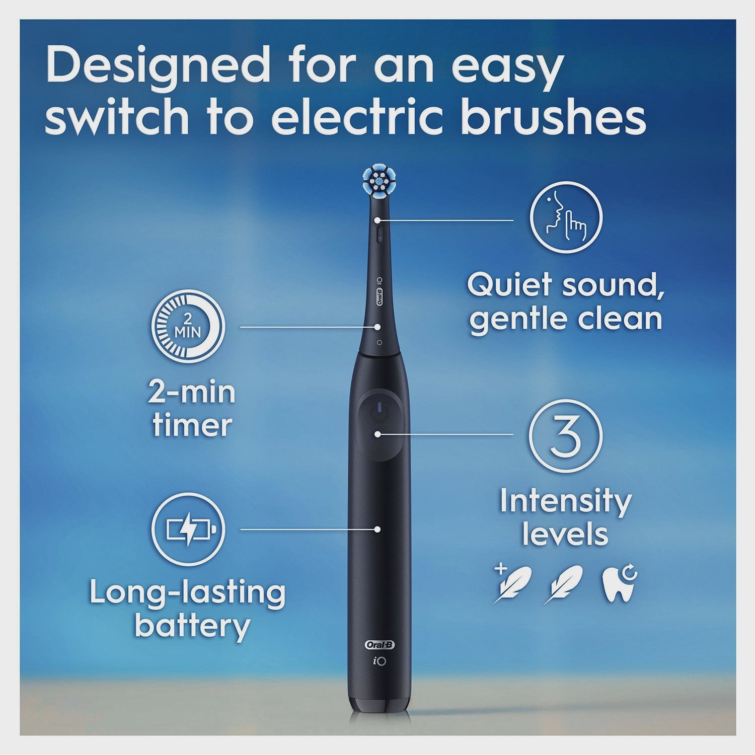Electric Toothbrush Black Edition with Travel Case