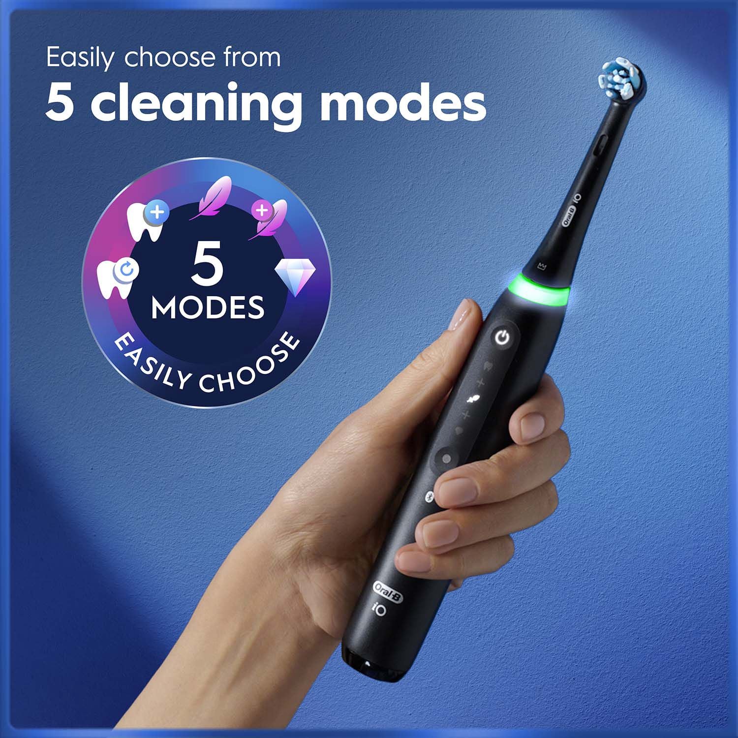 Electric Toothbrush Duo, 5 Modes – Black/White