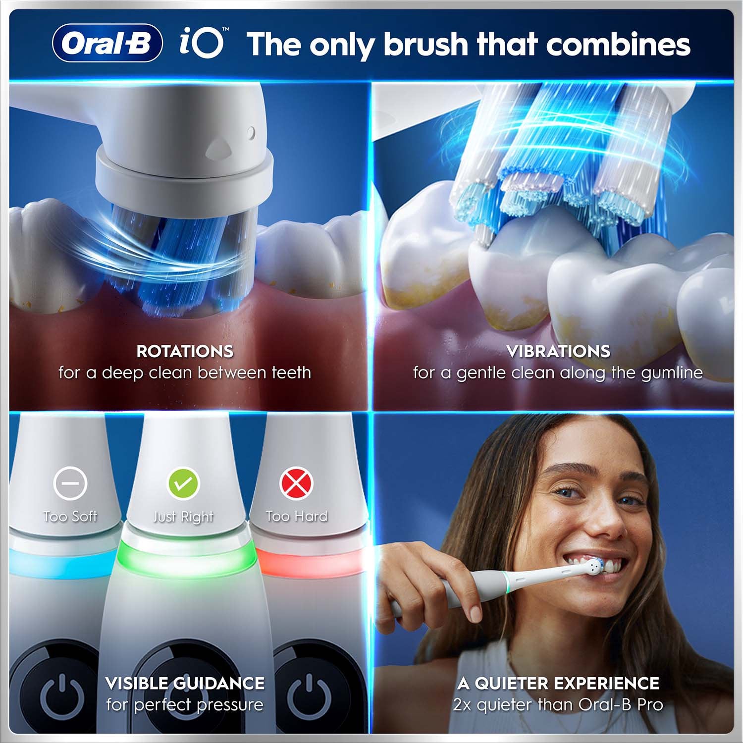 Electric Toothbrush Grey Opal, 1 Extra Refill