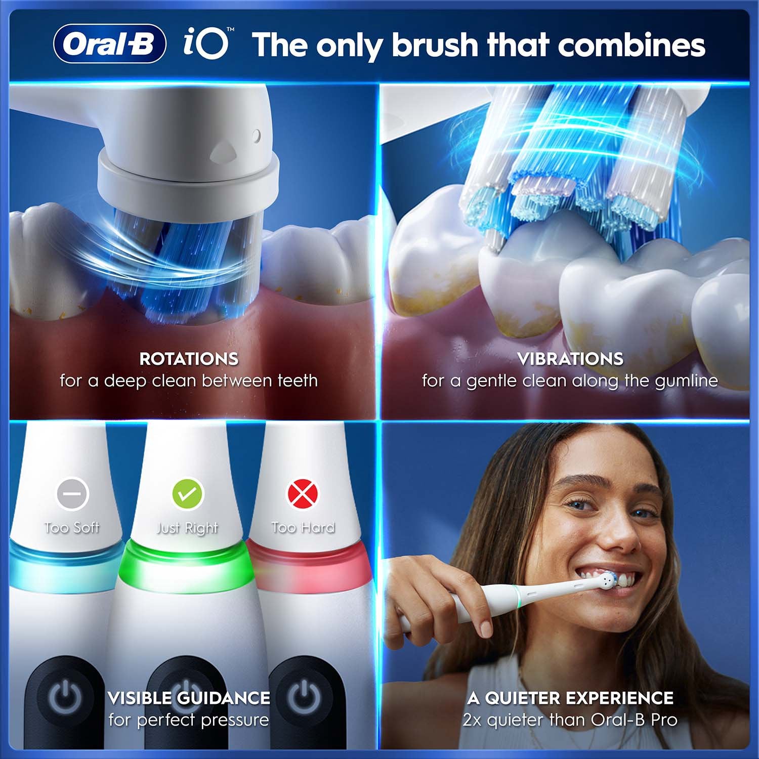 Electric Toothbrush with 5 Modes, Micro-Vibrations, White