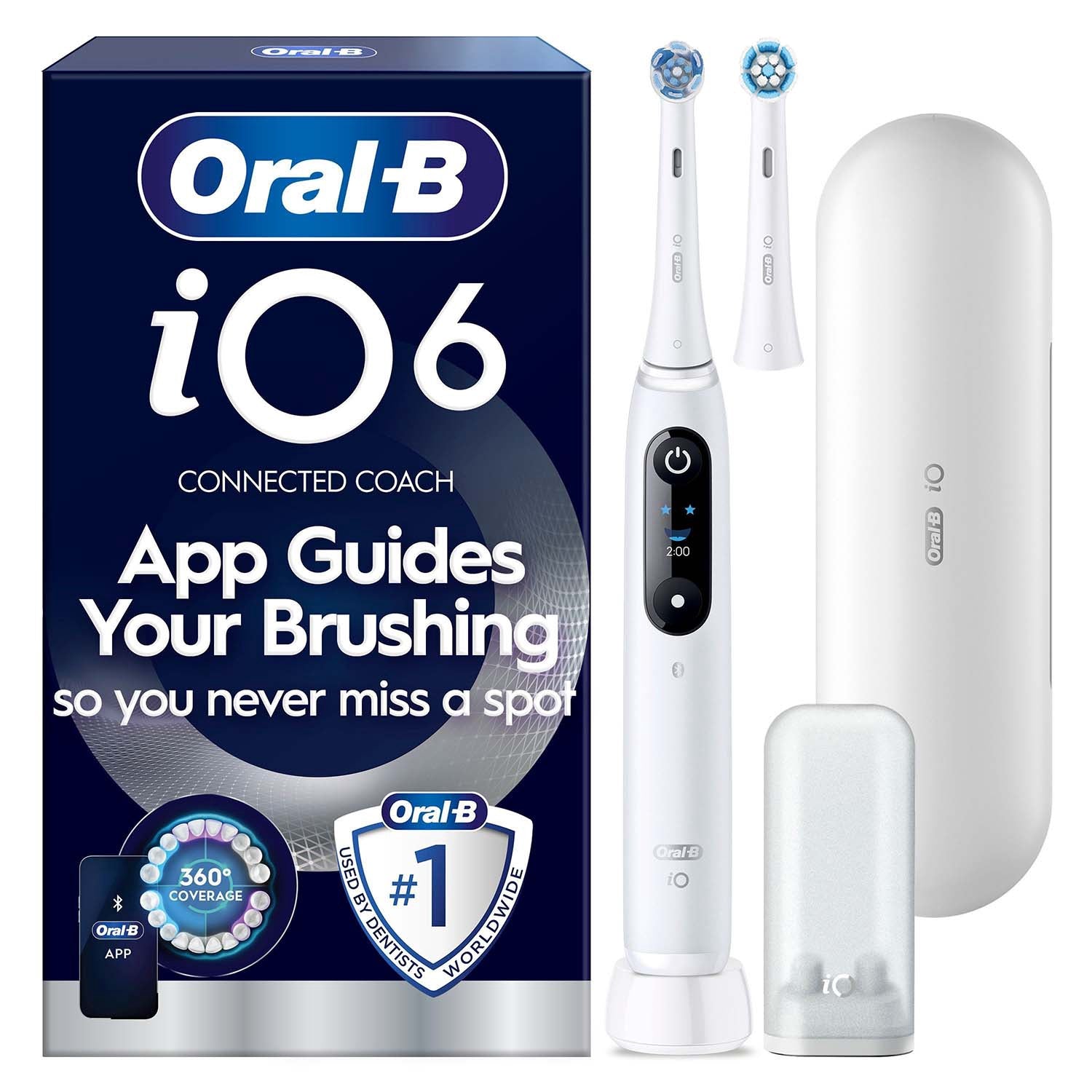 Electric Toothbrush with Extra Refill, White