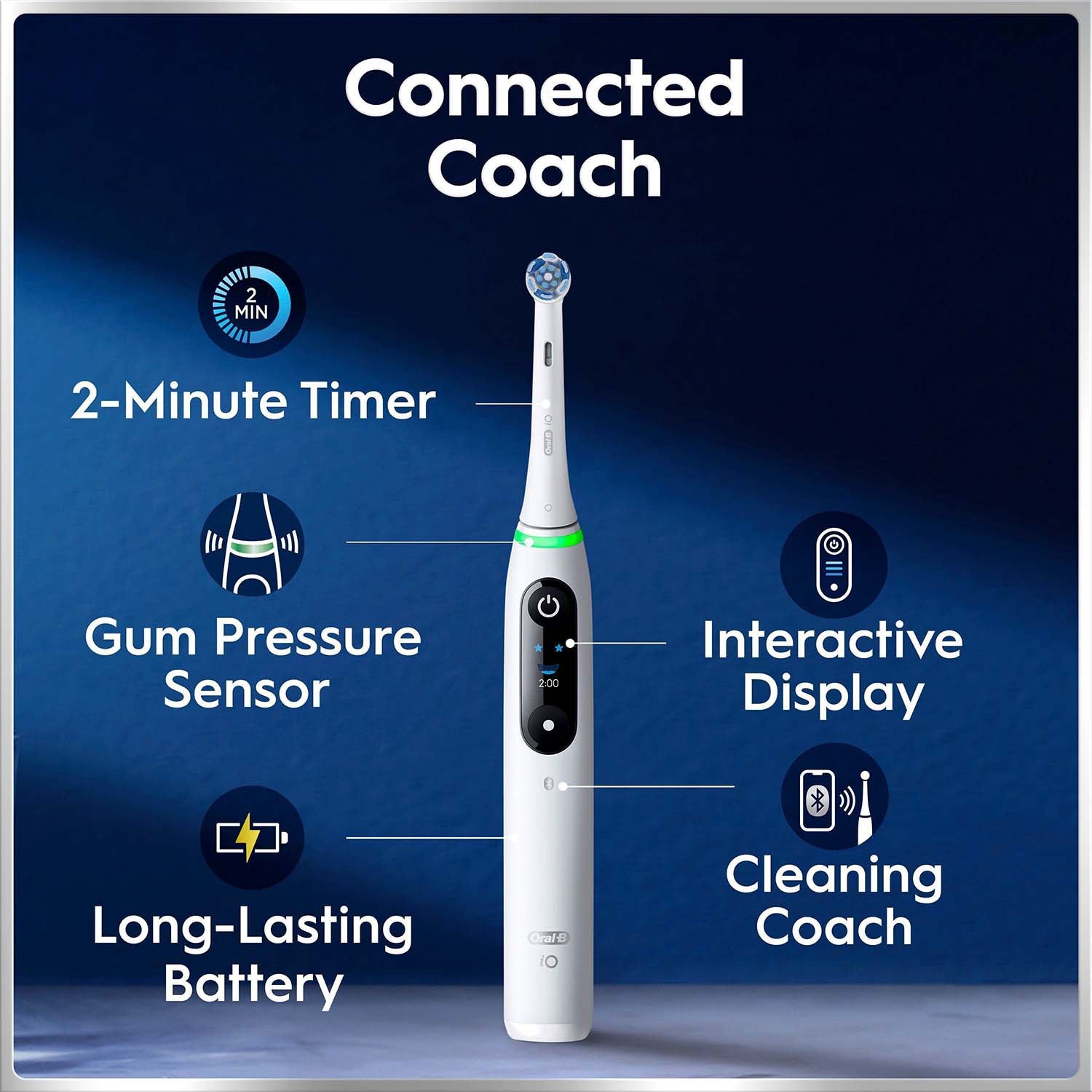 Electric Toothbrush with Extra Refill, White